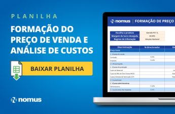 Planilha de formação de preço de venda e análise de custos